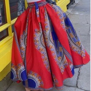 Maxi African Tiki Skirt-One Size Fits All